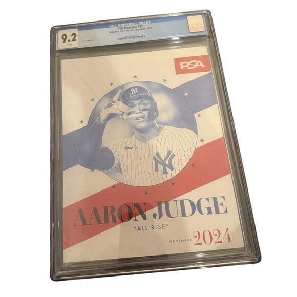 PSA Magazine #35 Collectors November 2024 Aaron Judge Yankees Cover CGC 9.2 - Picture 1 of 4